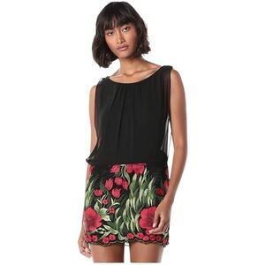 NWT Aidan Mattox - Embroidered floral dress